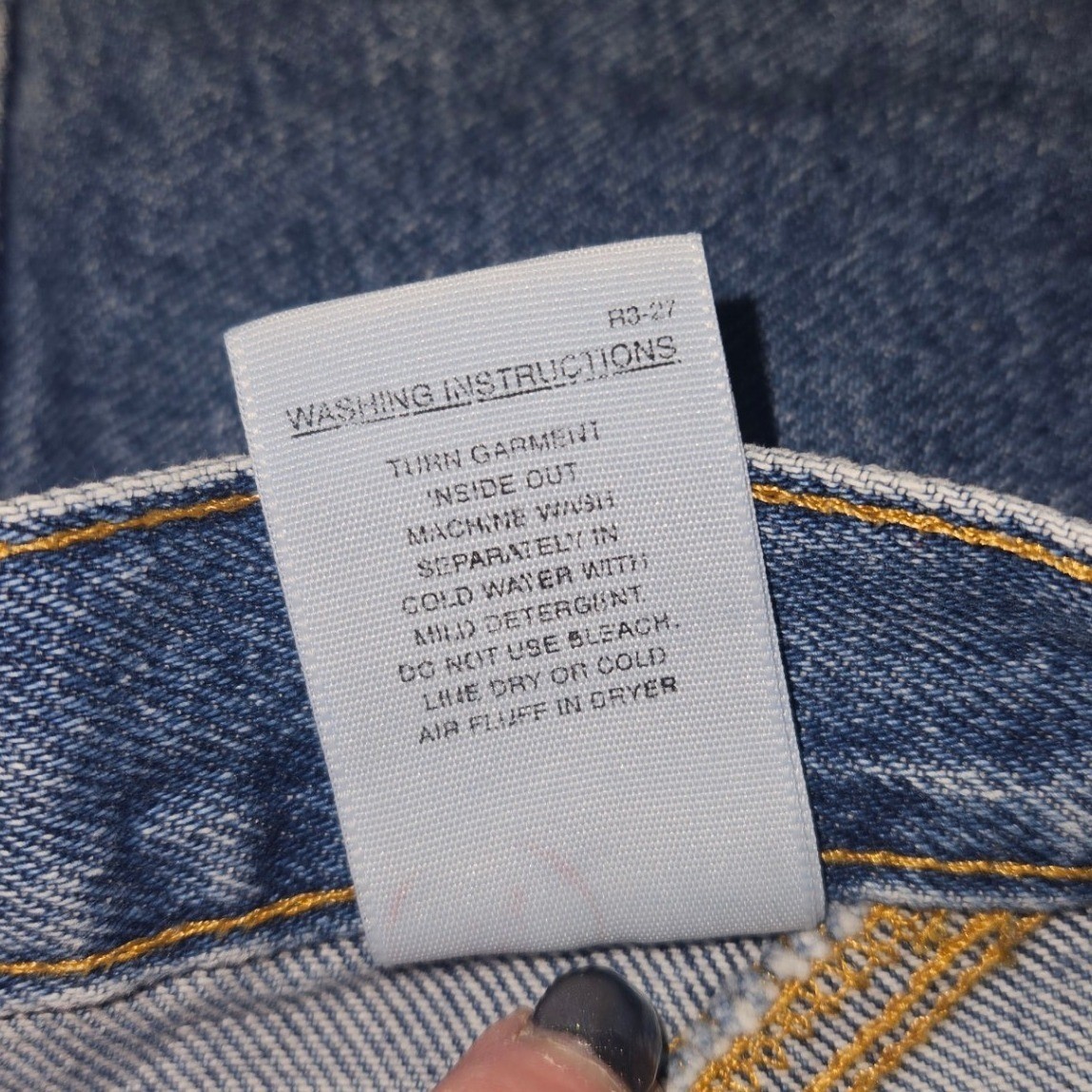 Vintage Rockies Western Jeans High Waisted Studded Tapered Leg Blue Denim 33/15