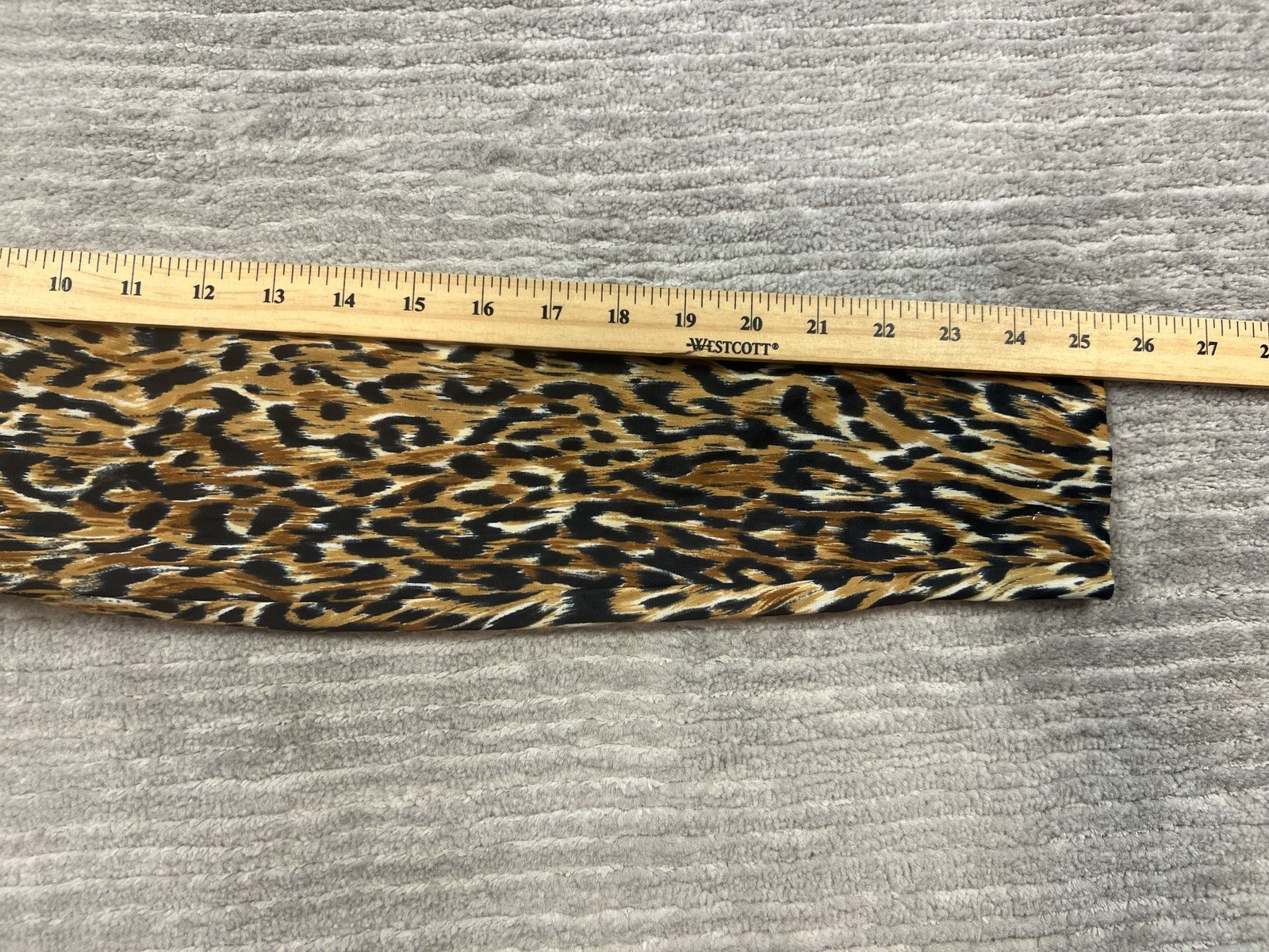 Vintage Elaine Sklar Dress Womens Med Brown Animal Print Long Sleeve Maxi Nylon