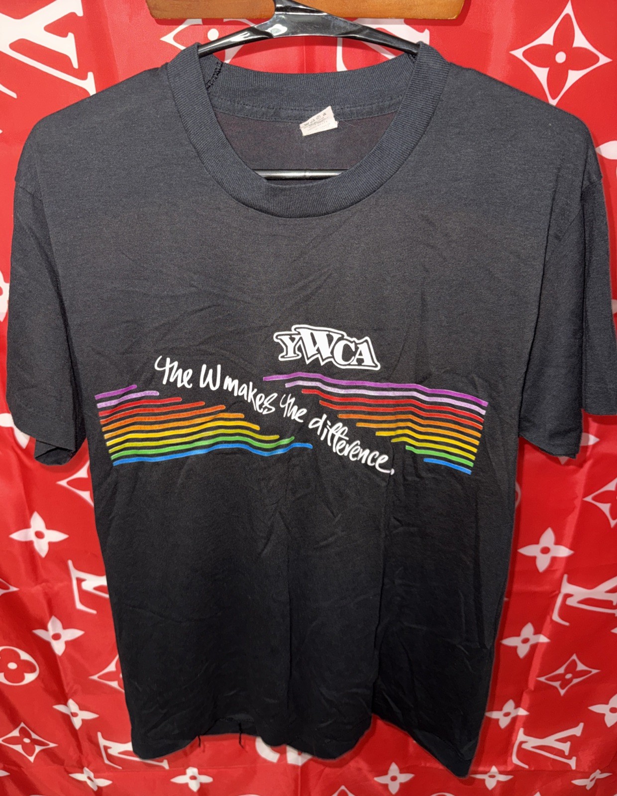 Women’s Vintage Single Stitch YWCA Shirt Size Large Pride USA Made Screen Stars
