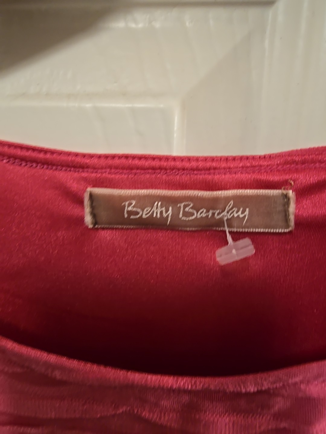 Vtg Pink Betty Barclay Dress w/Soft Side Pleats Feminine Fit Size 38