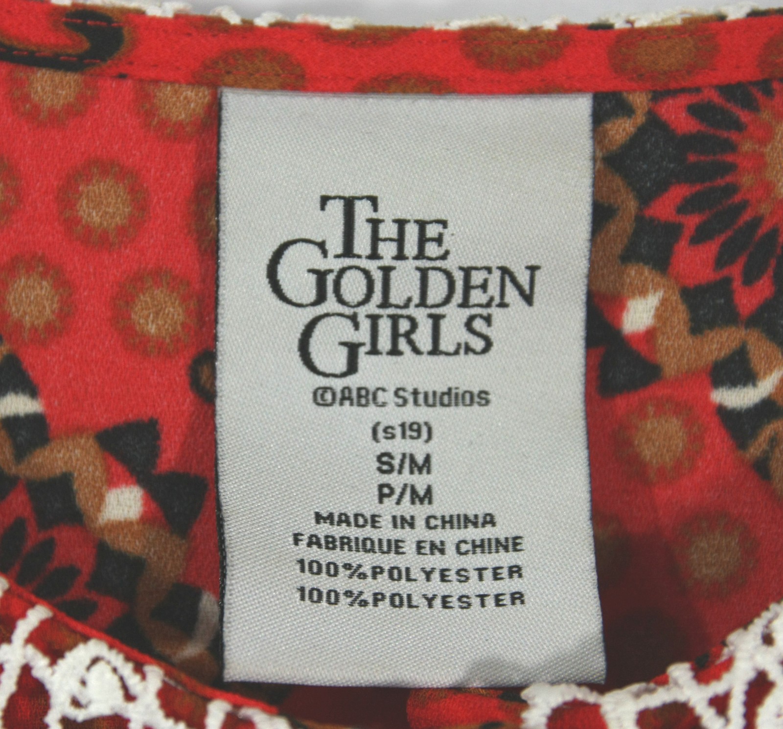 Vintage Golden Girls Floral Lace Collar Shirtwaist Dress PM 1980s Grannycore