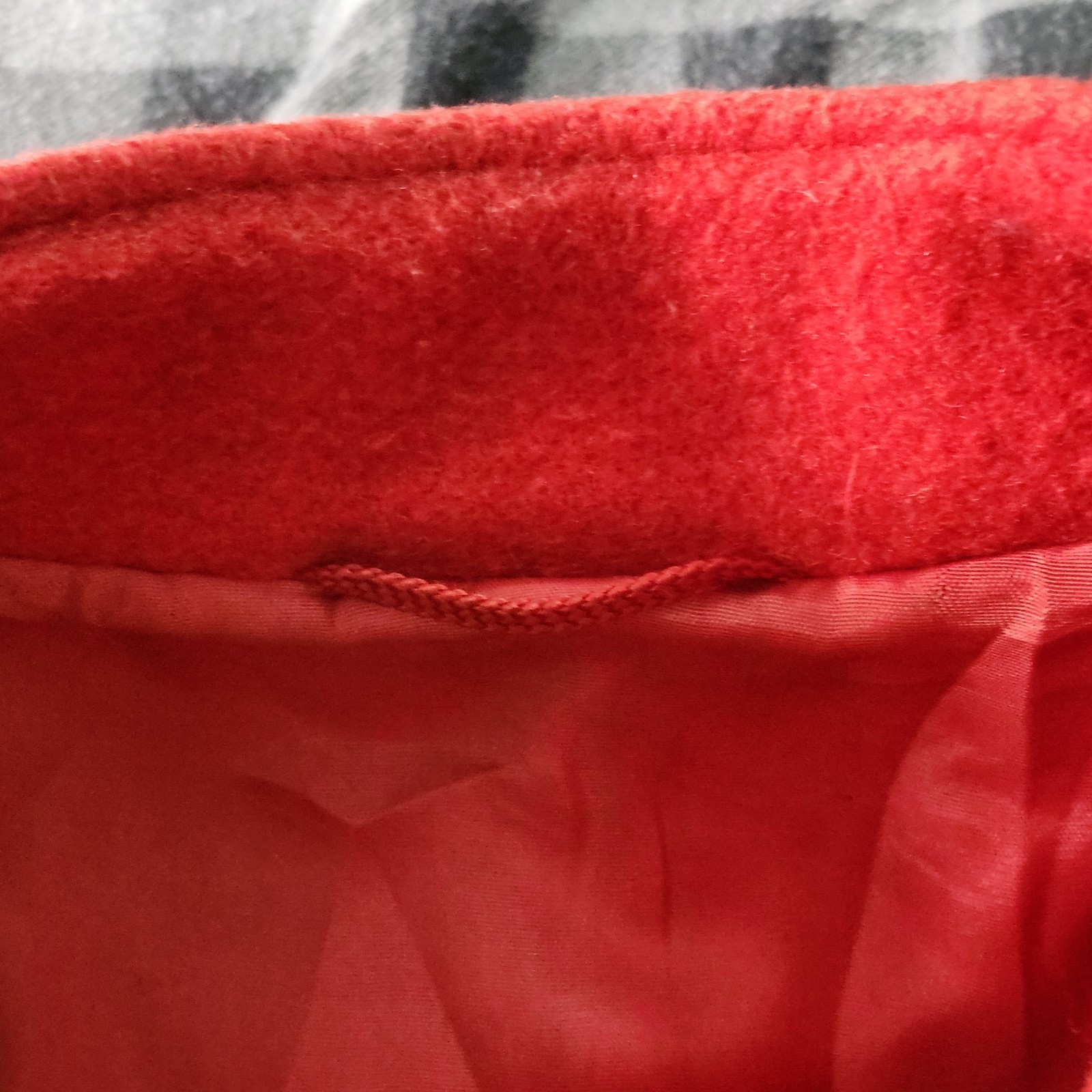 Vintage Women’s Red Wool Blend Coat Jacket Size M EU 40 Snap Front Germany