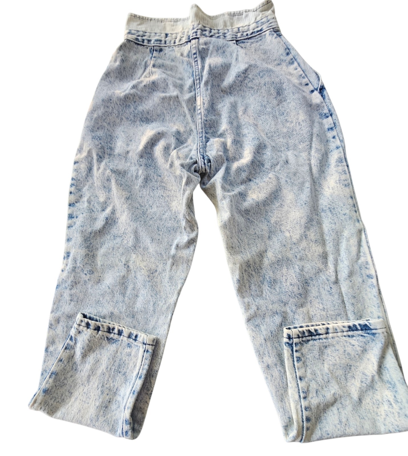 Vintage 80’s Carriage Court High Waisted Tapered Leg Acid Wash Jeans Sz 12 USA
