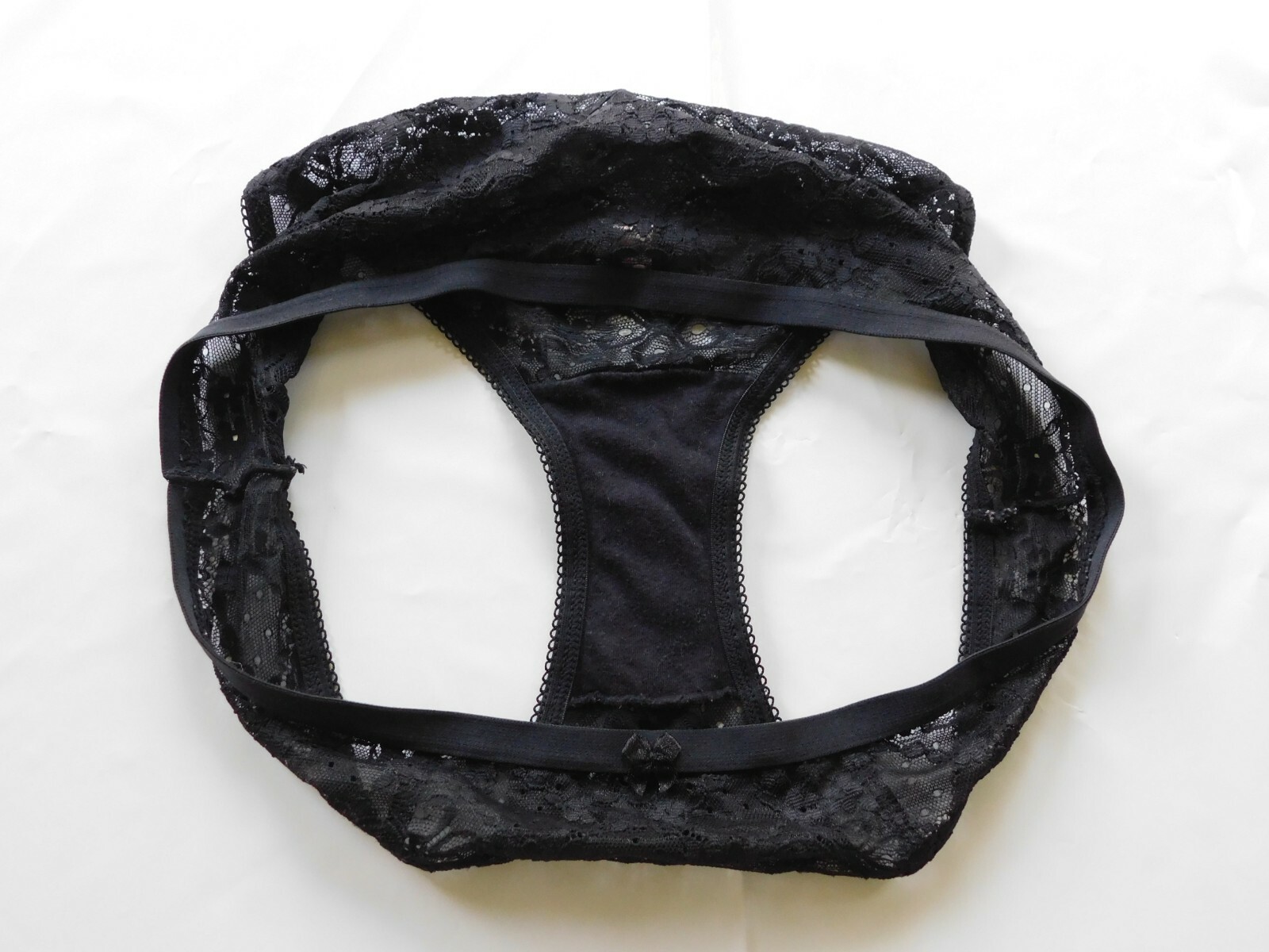 Vintage Sheer Lacey Panties High Cut Panty Size M medium