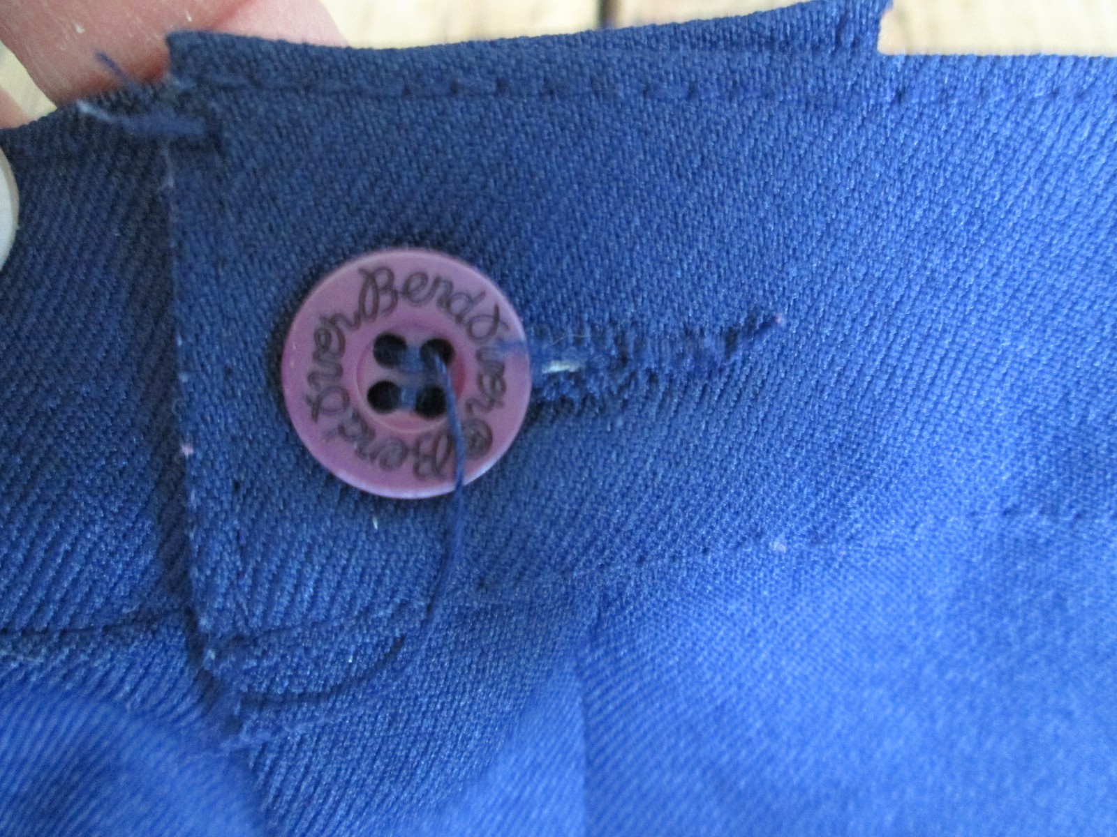 Vintage Women’s Levi’s Bend Over Slacks Pants 24WP 38×29 1970s Blue Polyester