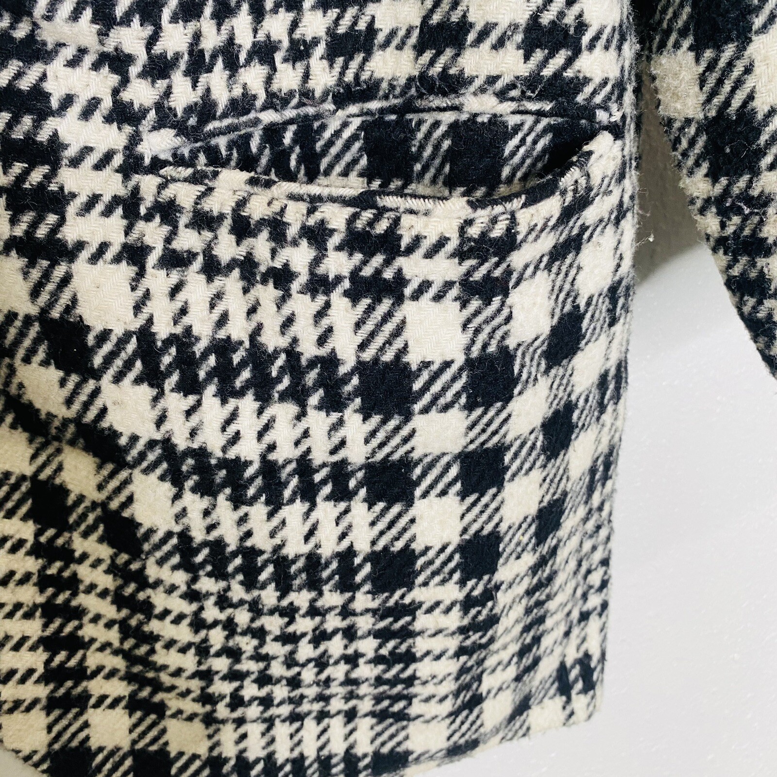 Best American Clothing Co. Vtg Blazer Women’s M 25% Woop Houndstooth Lined USA