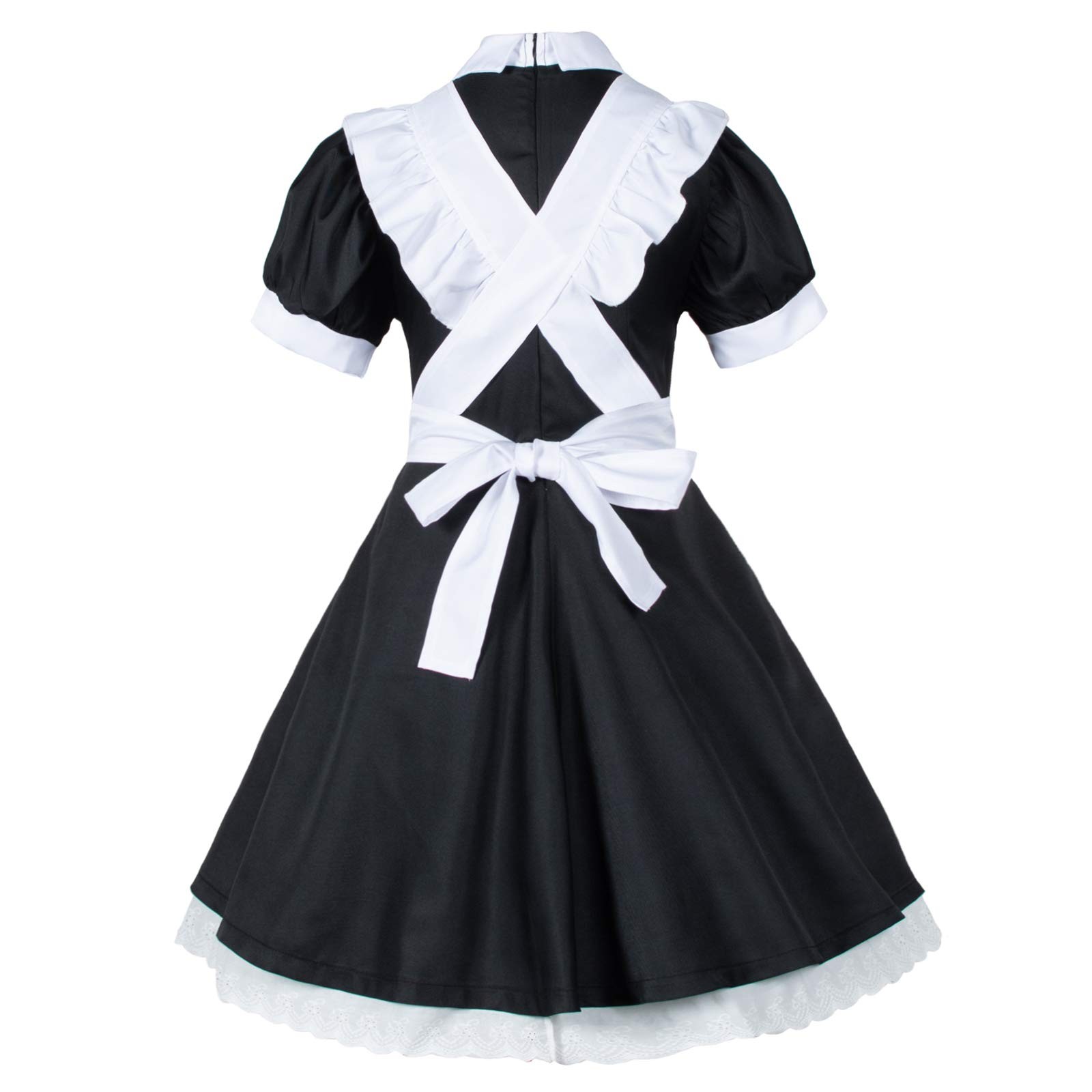 Adult Classic Fancy Cute White Retro Frilly Adorable One Size, Style1 Bow