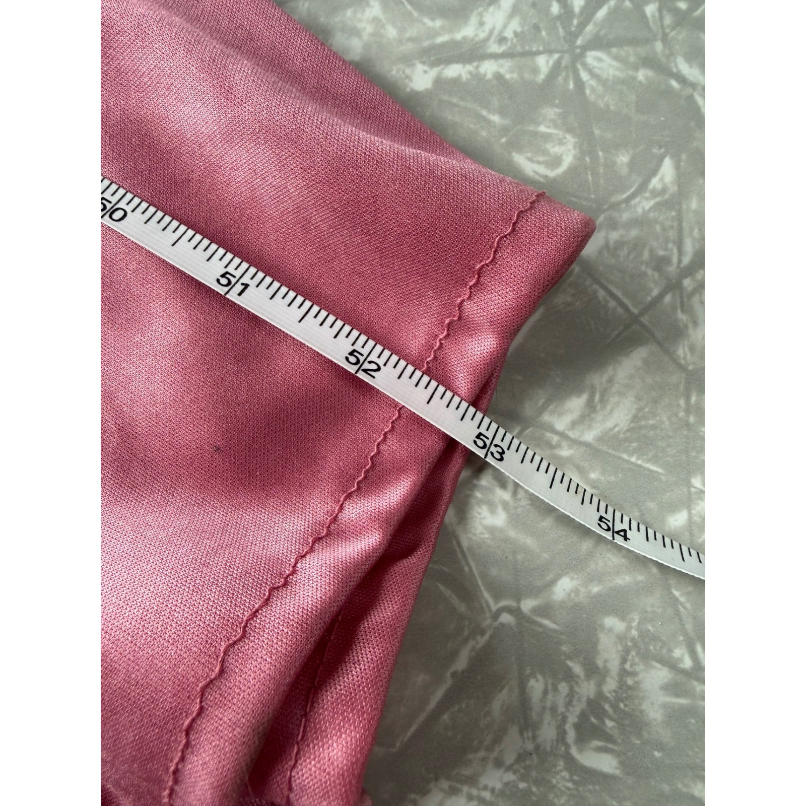 Vintage Pink Satin Maxi Dress V-Neck Spaghetti Strap Elastic Waist 11/12 Prom