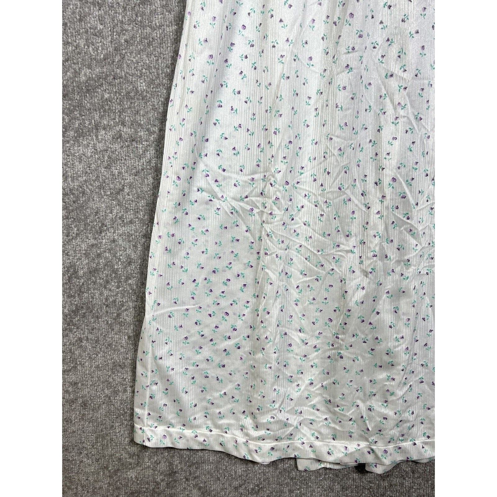 Vintage Jennifer Dale Long Sheer Floral Nylon Lace Robe Womens Juniors Size 7