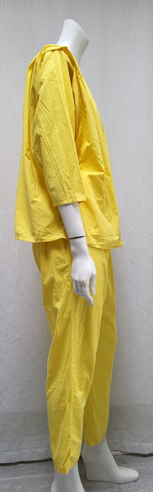 2 Piece 1980’s Vintage Yellow Jacket & Pants Outfit – Size S – EUC