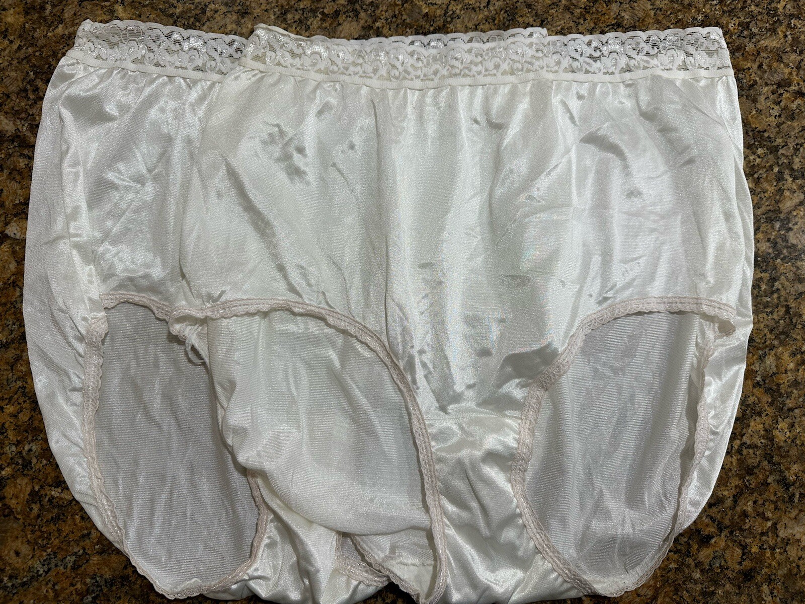 90’s Vintage Hanes Her Way Granny Panty Brief Lace Top Lot Of 2