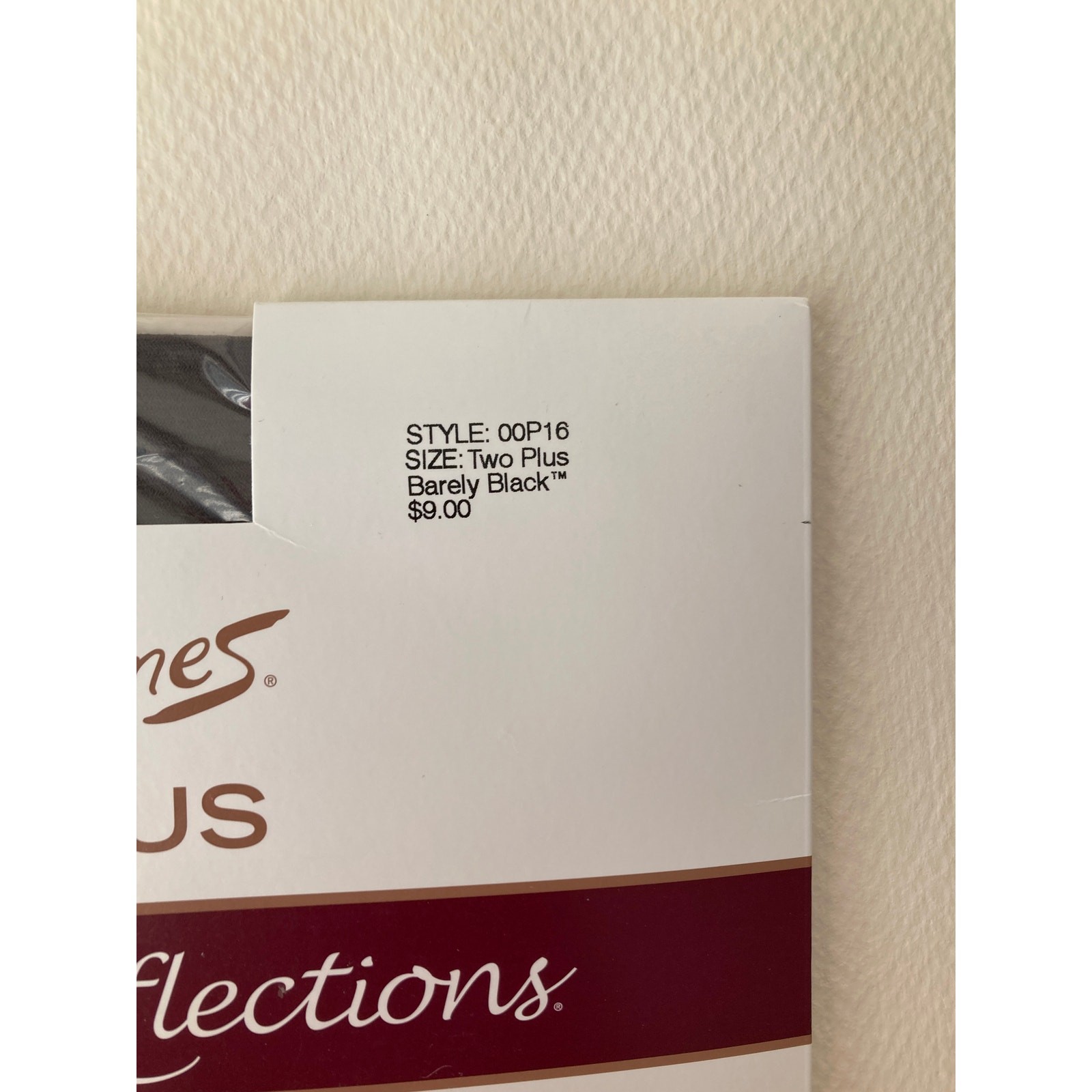 VTG Hanes Silk Reflections Plus Sheer ControlTop Enhanced Toe Pantyhose 00P16NIP
