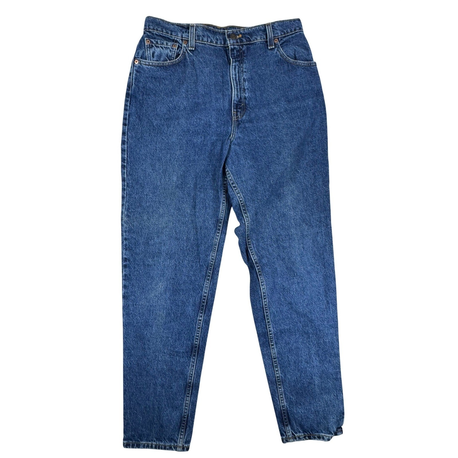 Vintage Levis 551 Relaxed Fit Tapered Leg Jeans Womens 14 Med Medium Wash USA