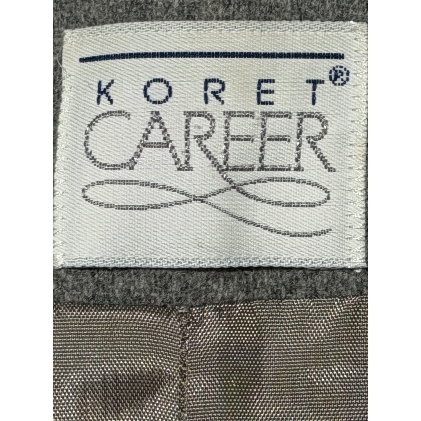 Koret Career Vintage Grey 100% Wool Blazer Jacket ILGWU Made in USA Size 6