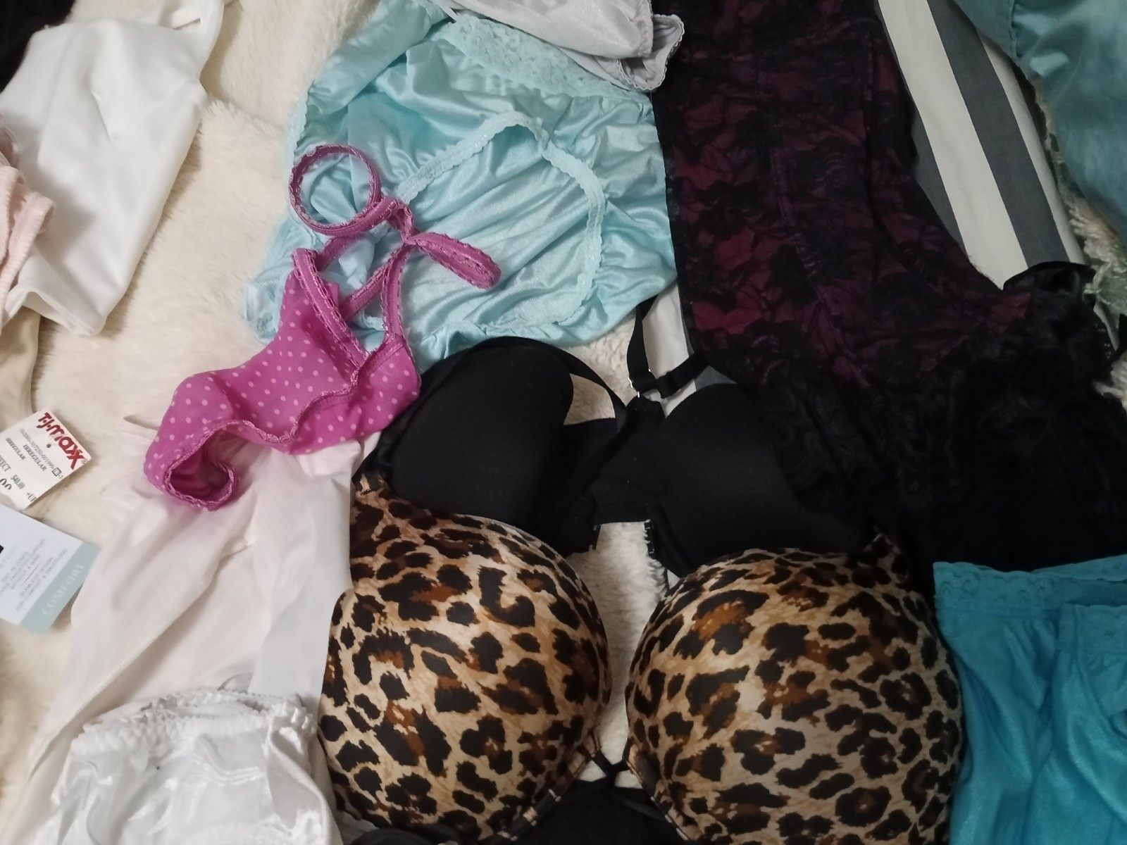 VTG Lingerie Bras Etc Lot Large XL C D Cup 90’s Y2K Romantic Wedding Night