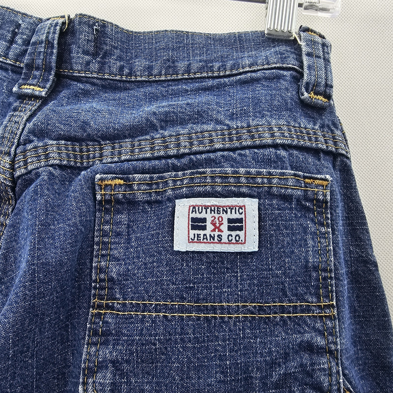 Vintage Calgary Women Size 3/4 X 34 Blue Denim Relaxed Fit Jeans