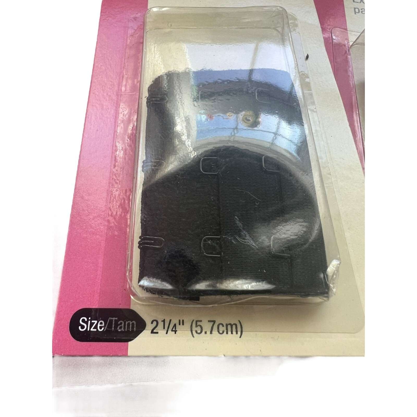 Lot of 3 Vintage Dritz Soft Bra Back Extenders Black 2 are 2 1/4″ 1 is 3″ NEW