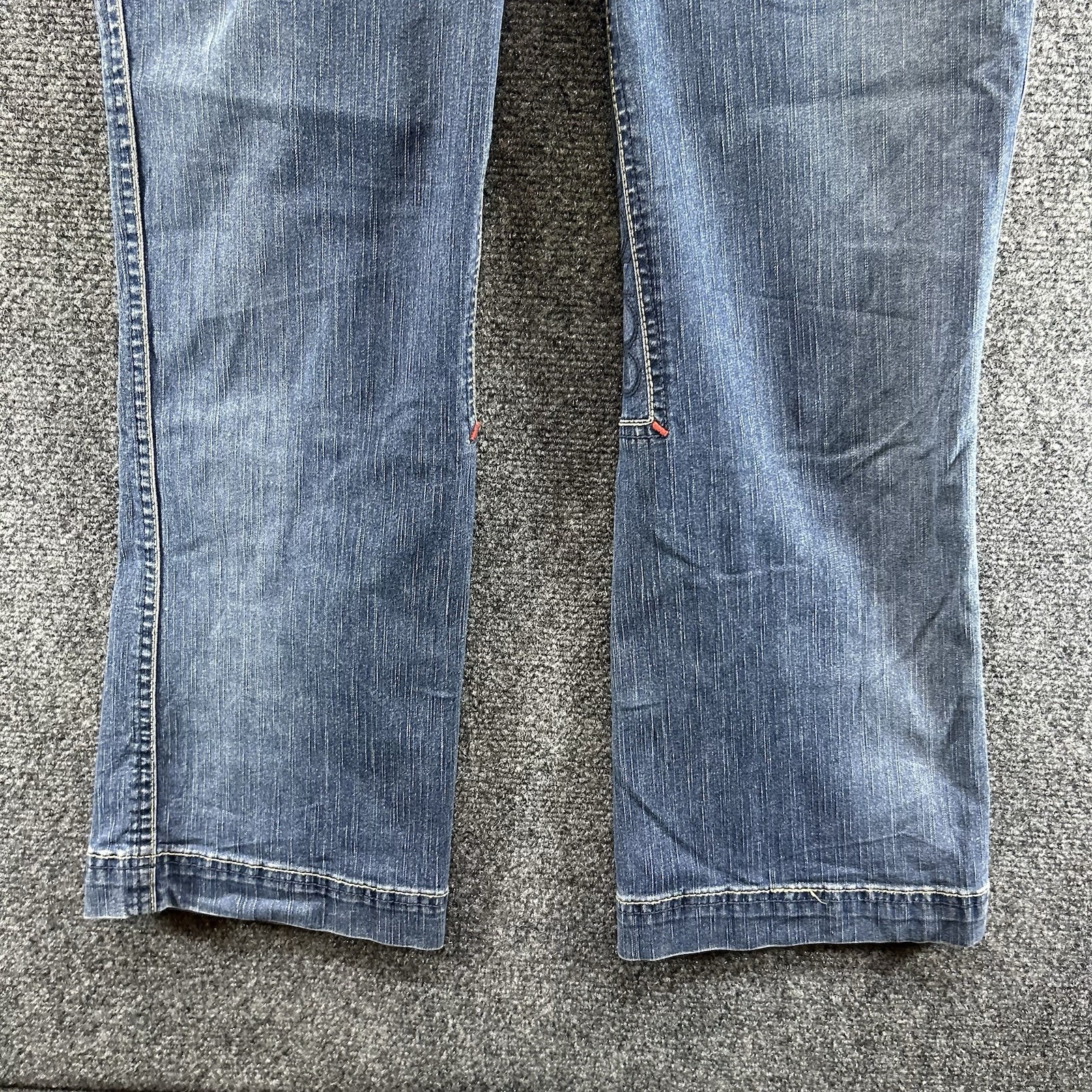 Vtg Ecko Red Jeans Jrs 7 Bootcut Logo Embroidered Low Rise Hip Hugger Y2K Grunge