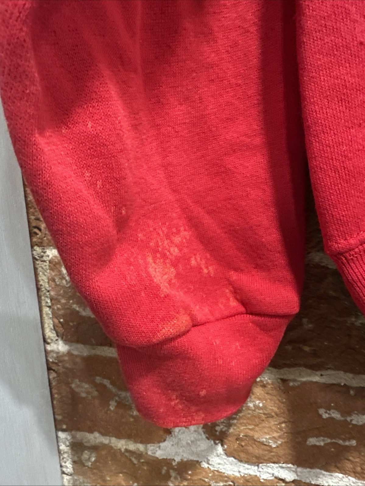 Vintage Red Sweat Shirt Sturdy Sweats By Lee Size Med Mens
