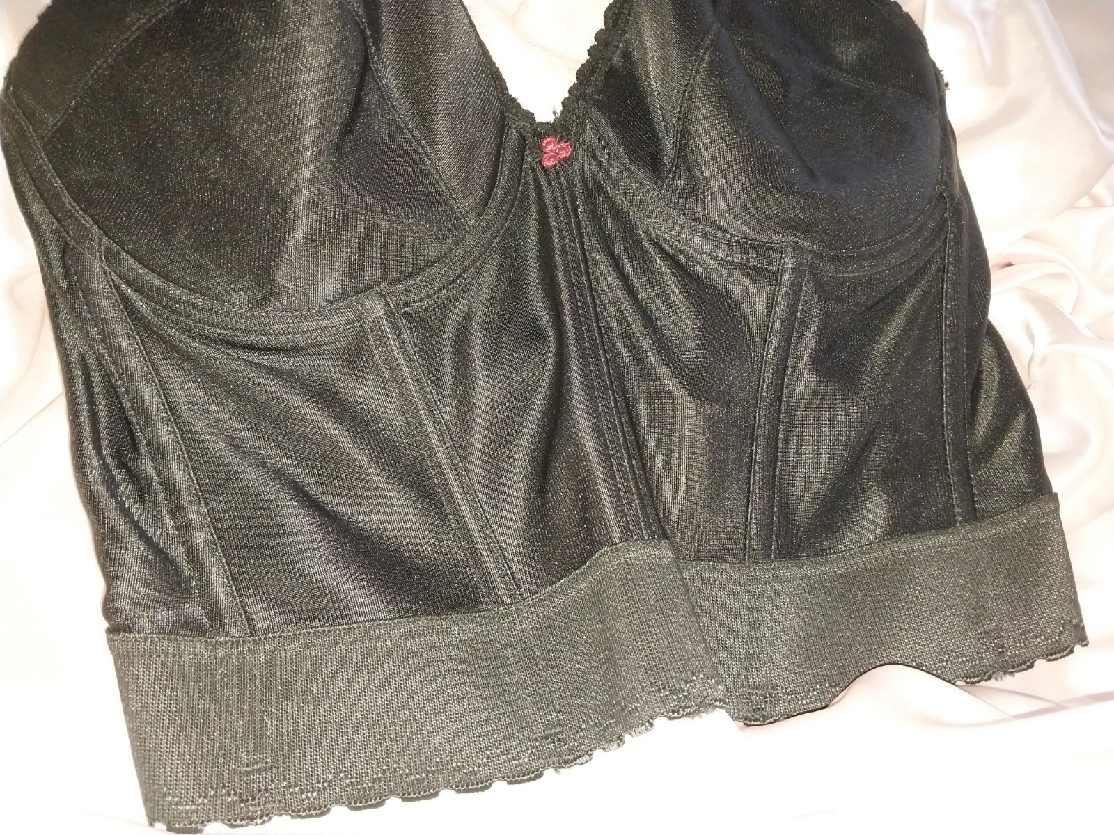 VTG PIN UP 38/40C LONG LINE STRAPLESS BRA CARNIVAL BURLESQUE COUETTE