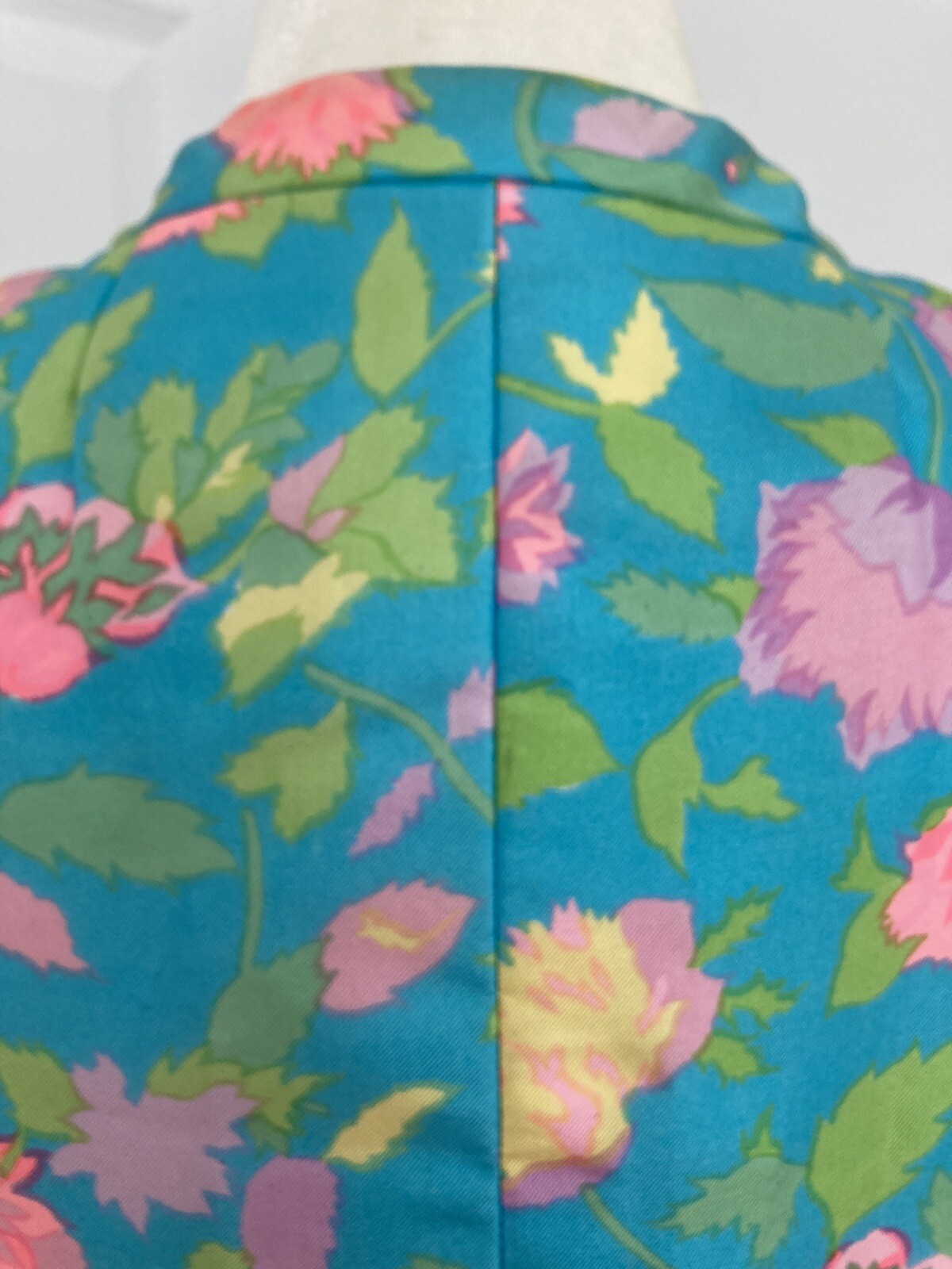STUNNING! Vintage 60’s BERGDORF GOODMAN Silk Floral Custom Party Shift Dress 6-8