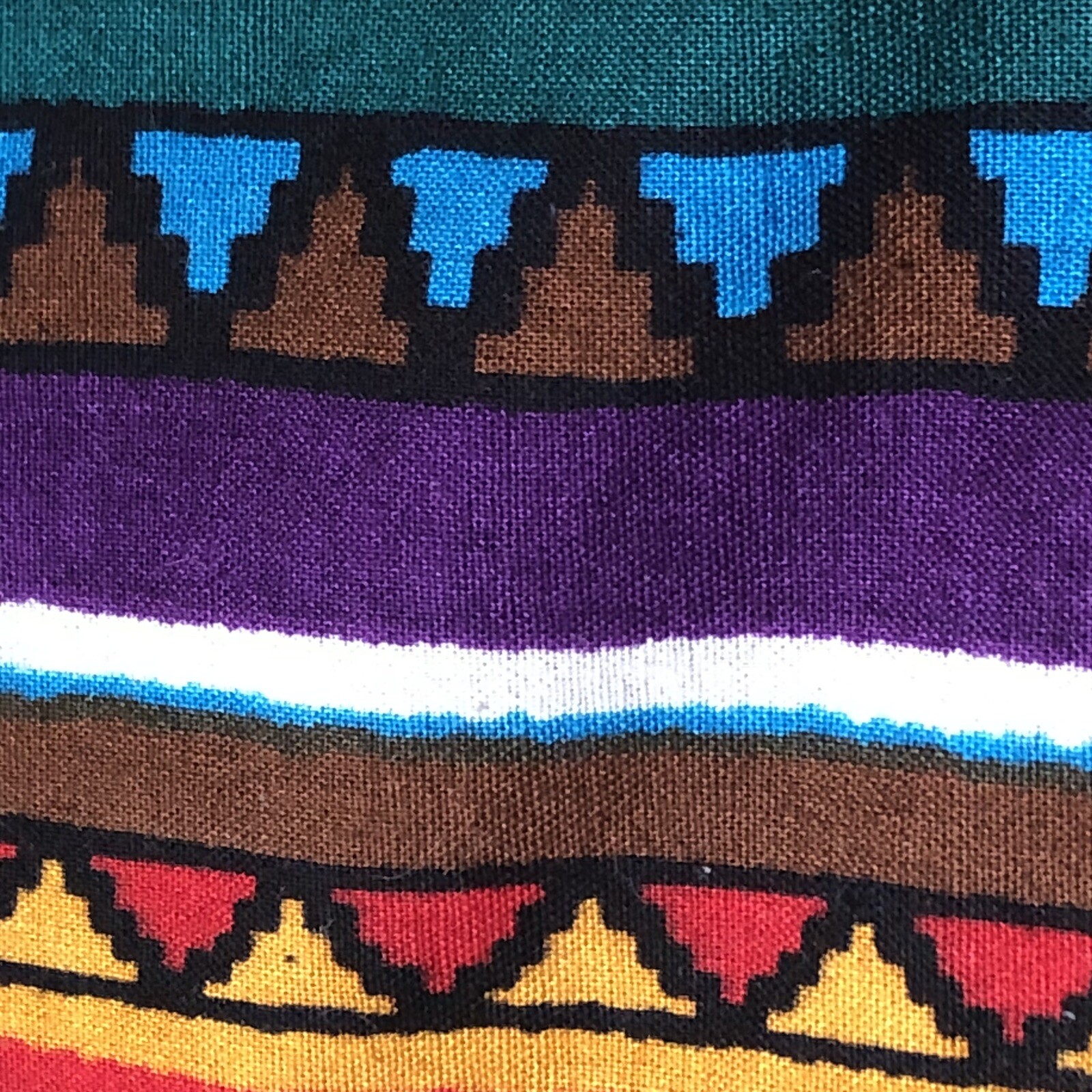 VTG Rodeo Western Wear Women Large Long Sleeve Button Shirt Vest Aztec Southwest