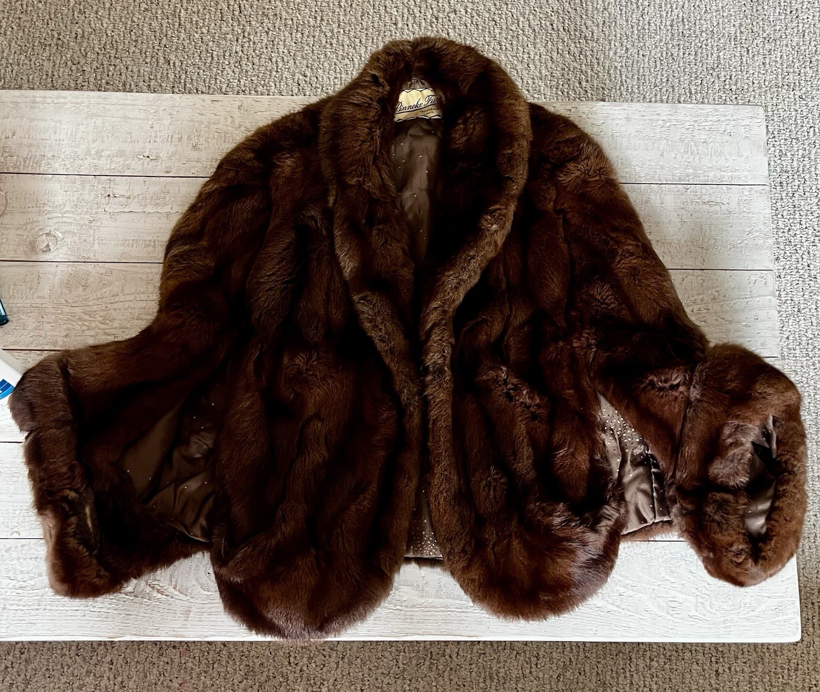 Vintage Real Mink Fur Stroller Jacket