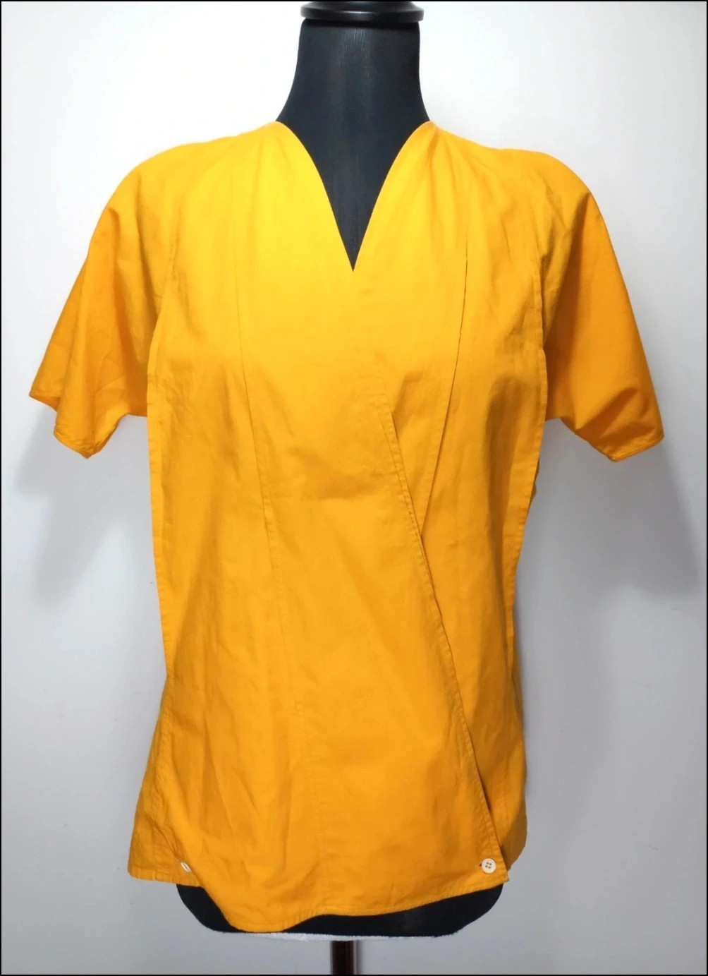 Rare Gianni Versace Vintage Wrap Kimono Shirt Japanese Inspired Made in Italy