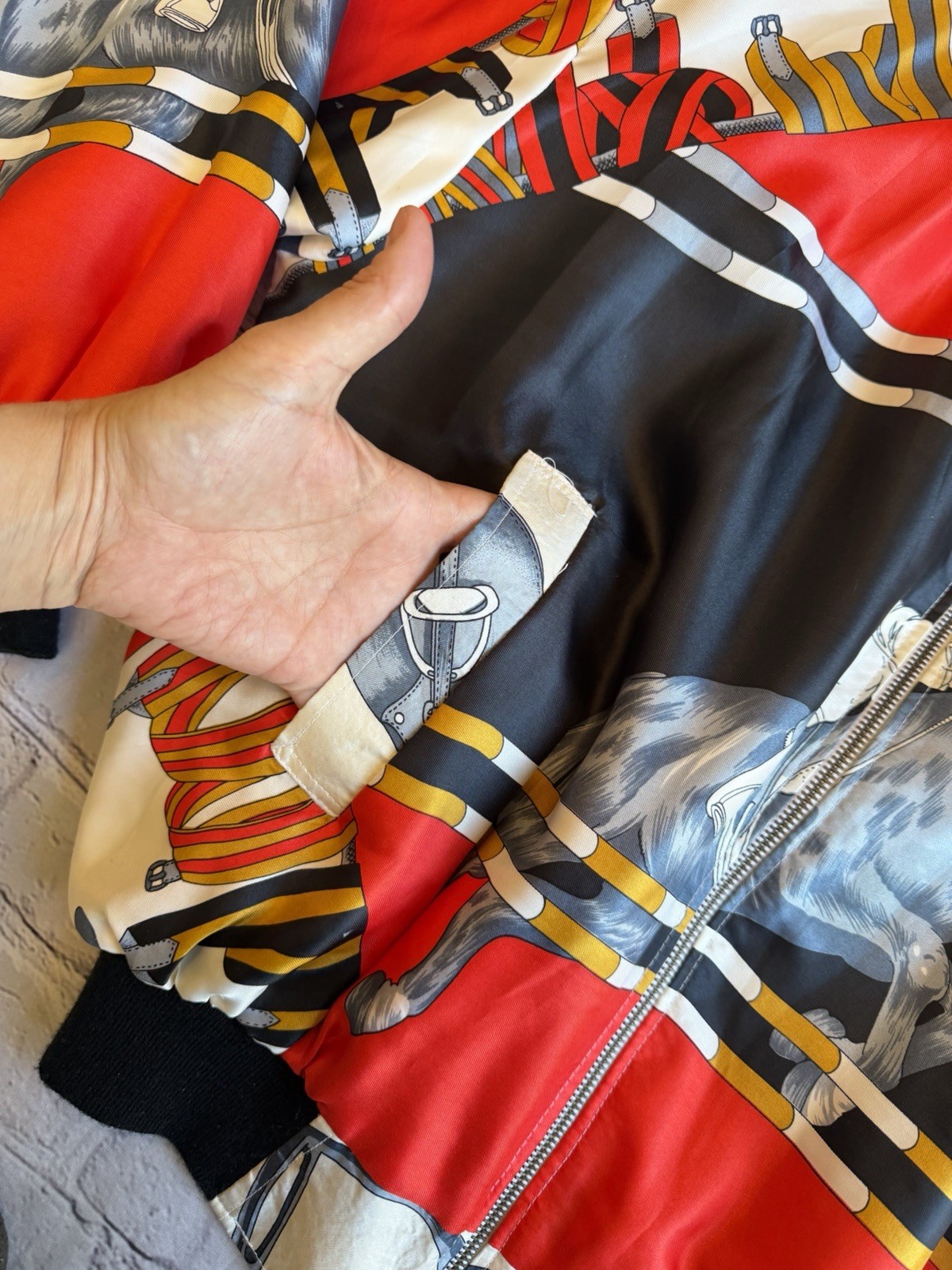 Vintage 1980s Equestrian Bomber Jacket On Course Miller’s Womens Med. EUC Horse