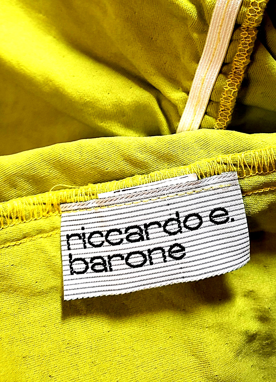 Riccardo Barone Body Con Dress Keyhole Back & Bow 1990s w/Tags Women’s M