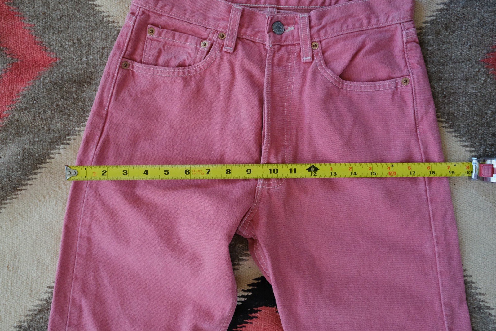 Vintage 80’s/90’s Levi’s 501 Pink 28 X 32 Actual Size Made In USA VGC