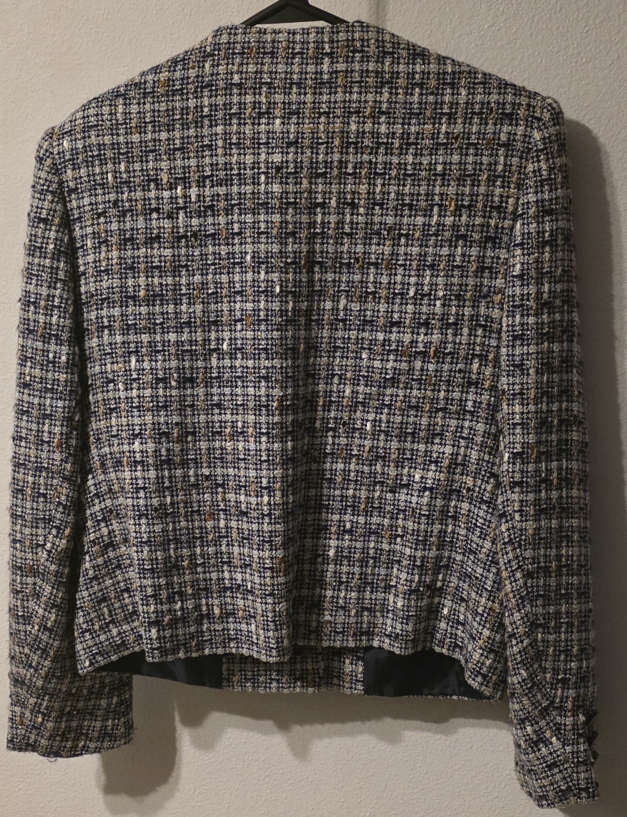 Vintage Tweed Academia Office Business Herbert Grossman Blazer Jacket Size 10