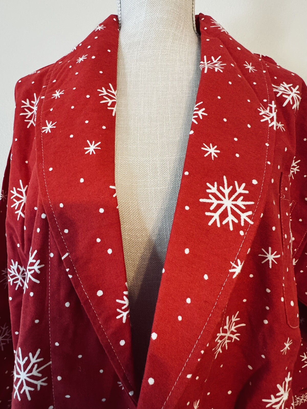 VTG 80’s Christmas The Company Store Pajama Robe Size Large Women