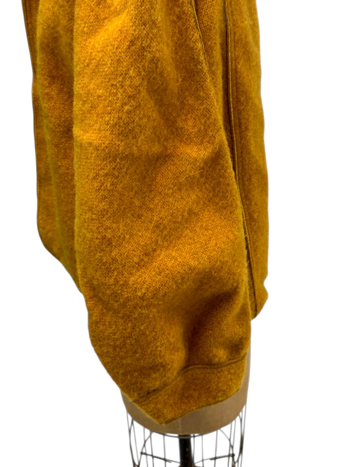 Vintage Mrs. H Winter Yellow Gold Dolman Sleeve Short Coat Small -Petite