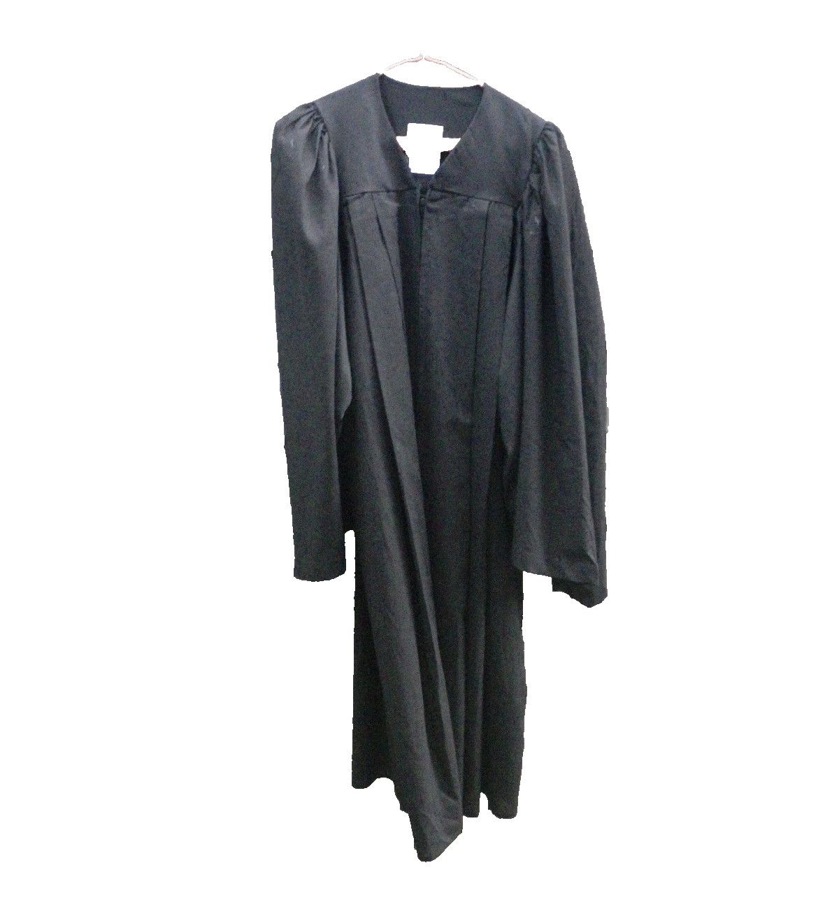 VTG 1950s Short Black Graduation Robe Gown Cotton Dacron 5’4″ Teen / Women’s S