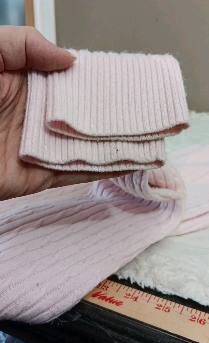 Vintage Designers Originals Luxelon Sweater Top Soft Pink Pullover Womens Sz M