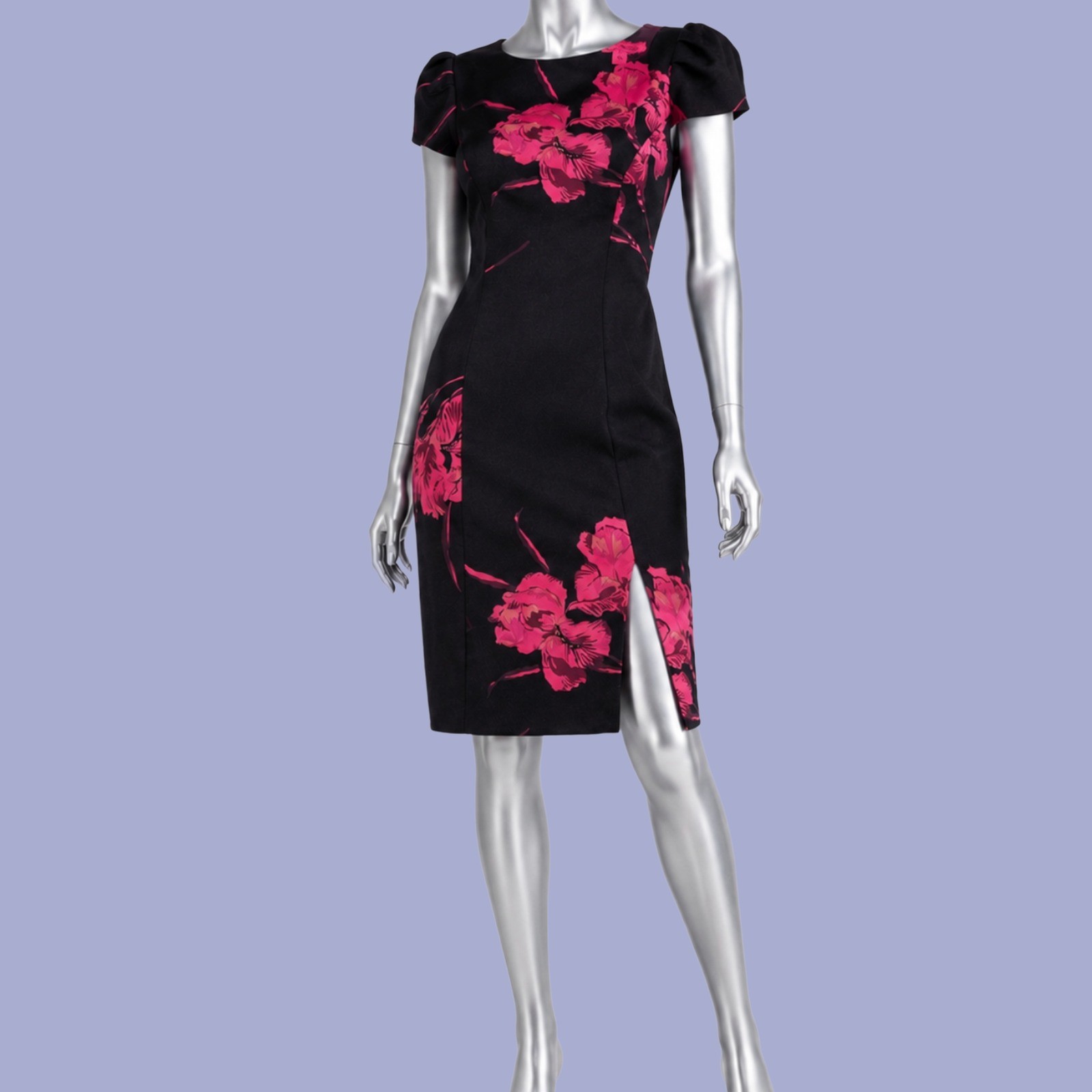 Betsey Johnson Black Pink Floral Sheath Dress – NWT