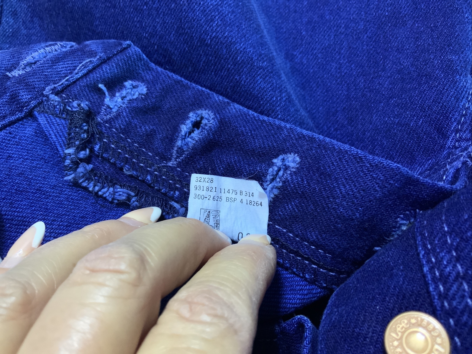NWT Lee Jeans Junior Size 13 Petite Straight Leg Women’s 32×28 Vtg Loose Fit