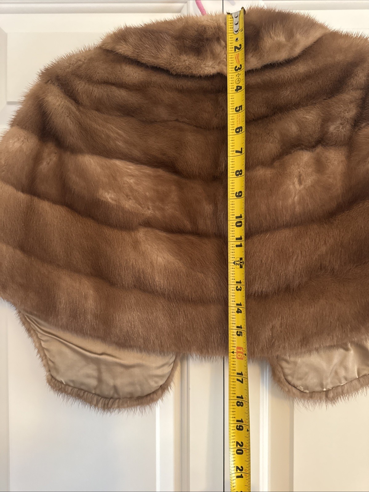 Vintage Women’s Mink Stole J.L. Hudson’s Detroit Capelet – One Size Bt1