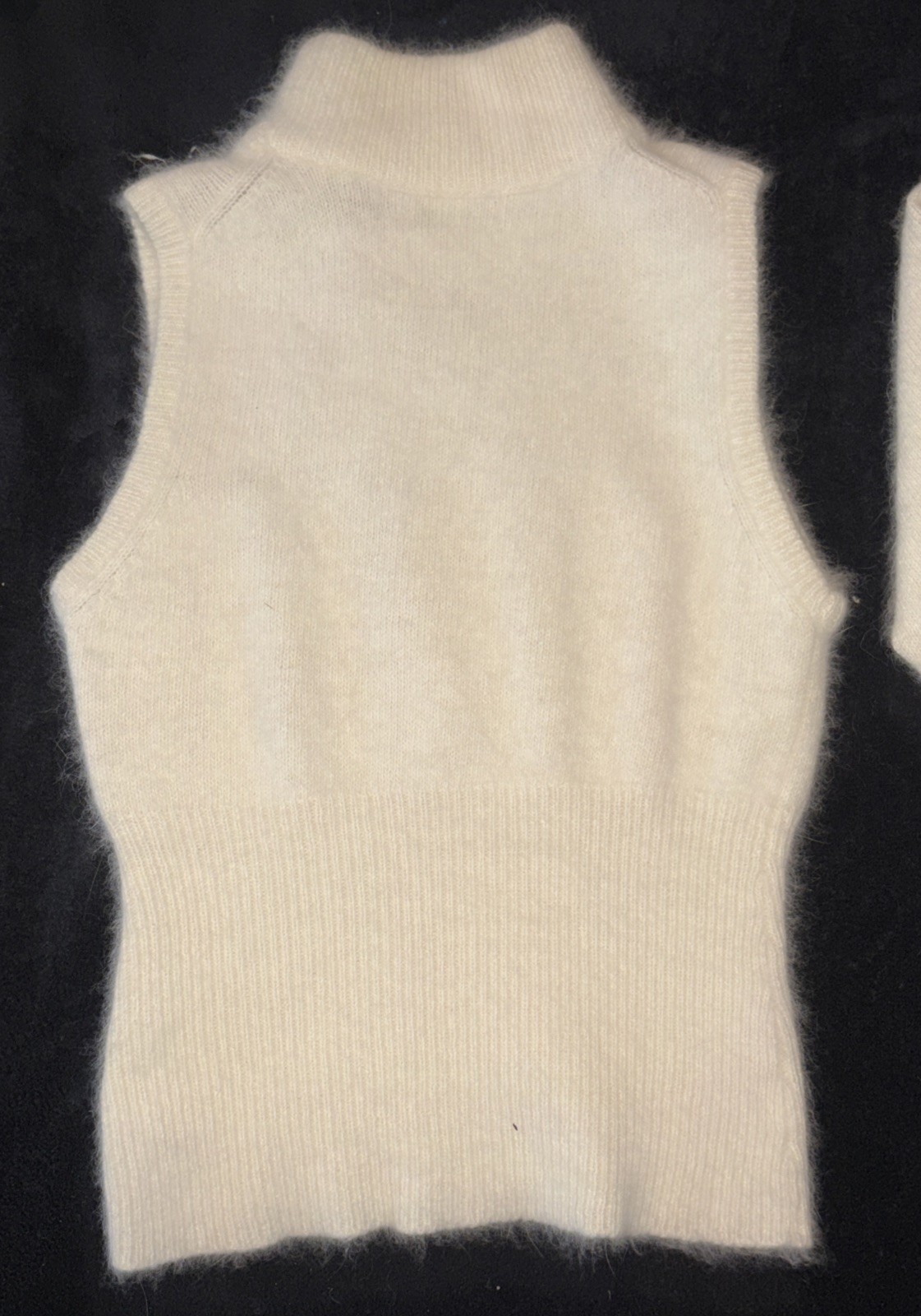 VTG 80s CIGNAL Angora Blend Cardigan & Top Set Made Hong Kong S/M Rabbit Hair