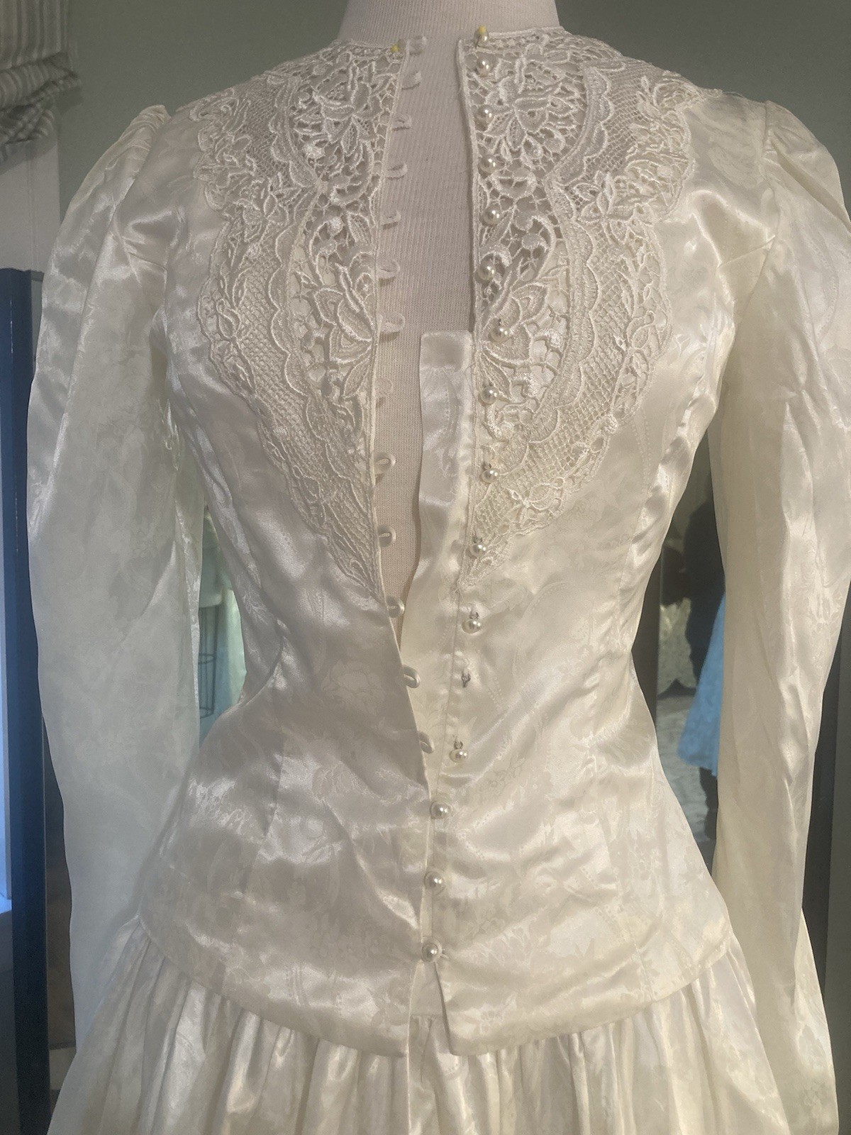Vintage Jessica McClintock 2 Piece Wedding Suit Size 4