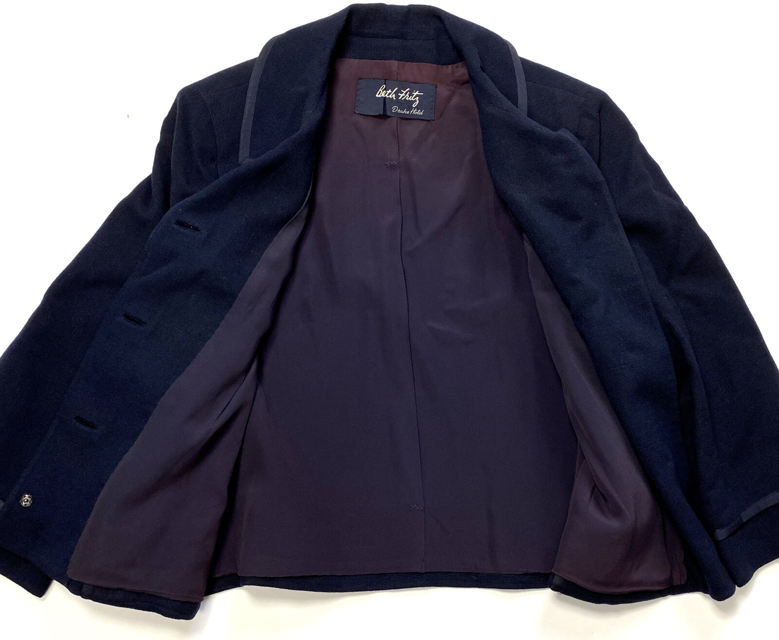 Vintage Important 30s Drake Hotel Chicago Server Uniform Blazer Jacket Rare ooak