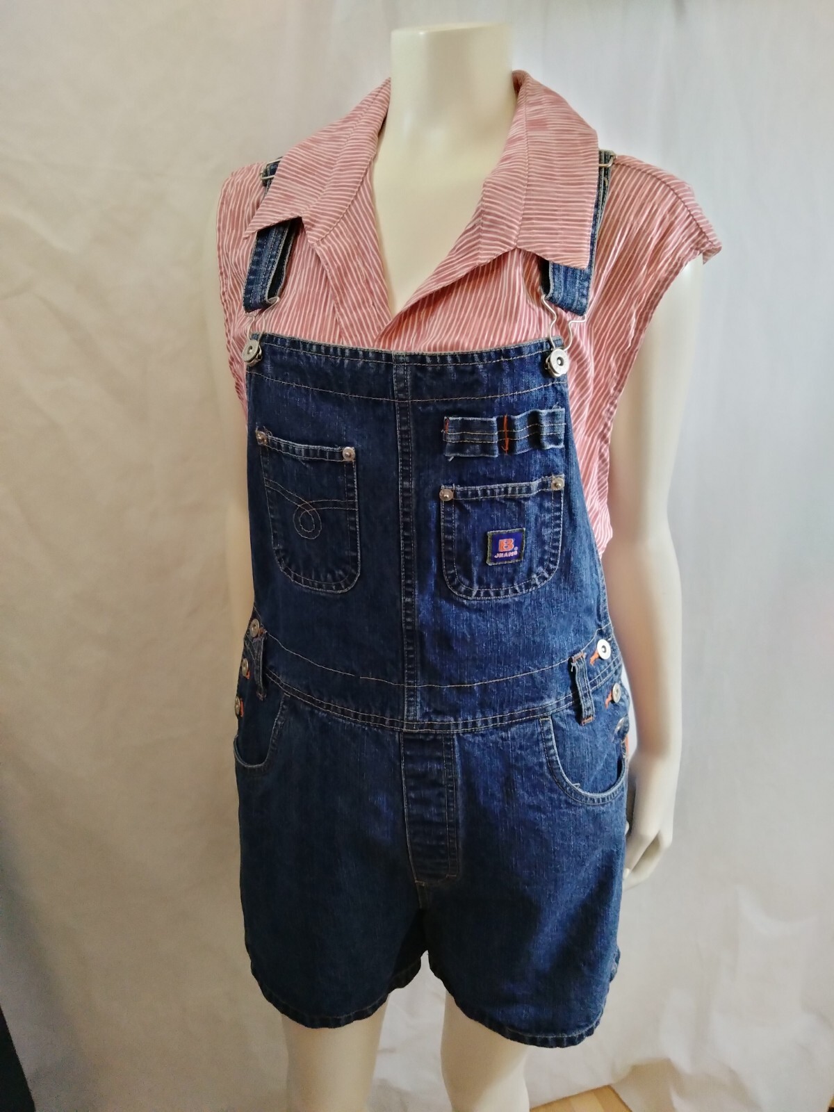 Ladies Vintage EUC 90’s Denim Bum Equipment Overalls Dungarees Sz Med