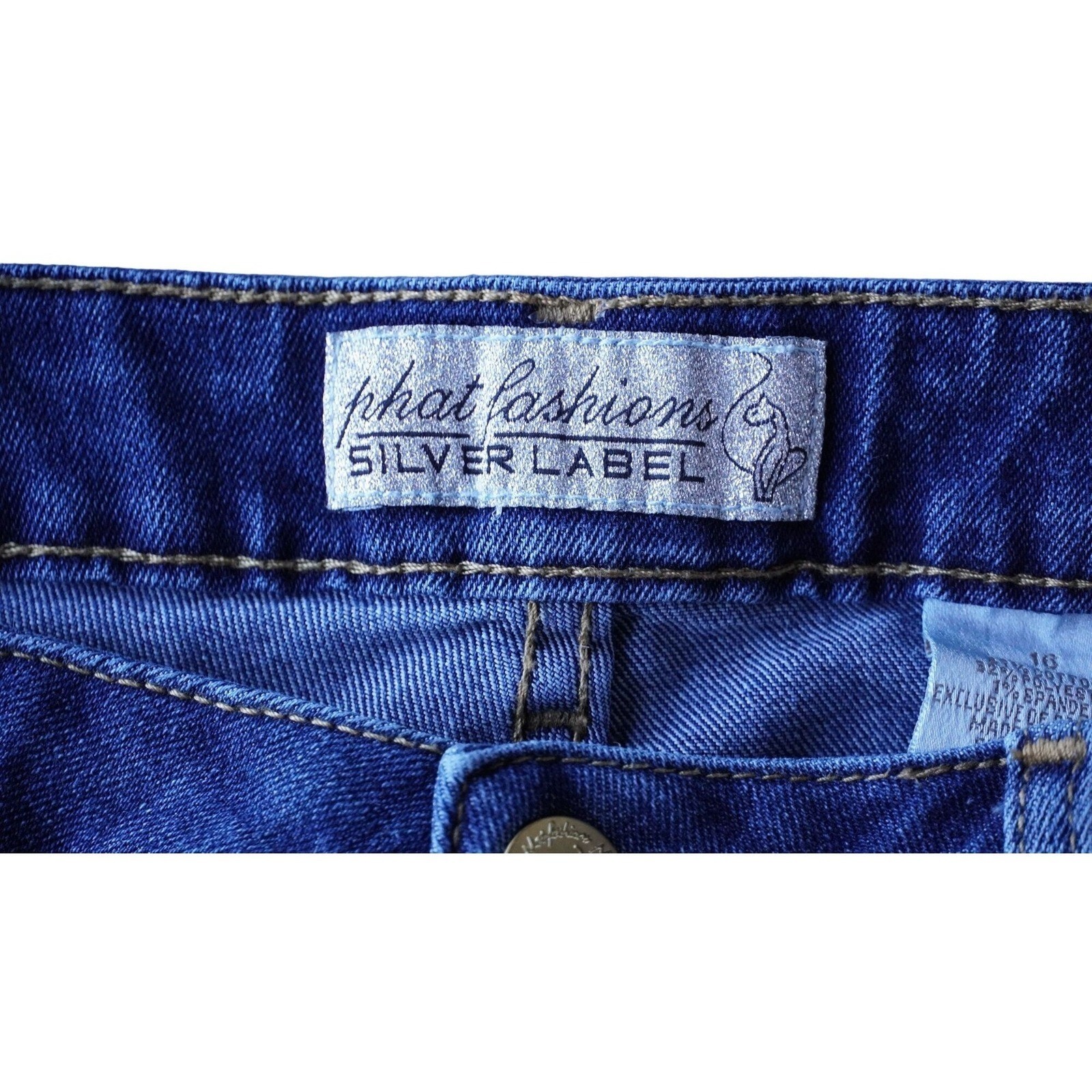 Baby Phat Capri Jeans Womens Size 16 Fashion Silver Label Stretch 90s Y2K