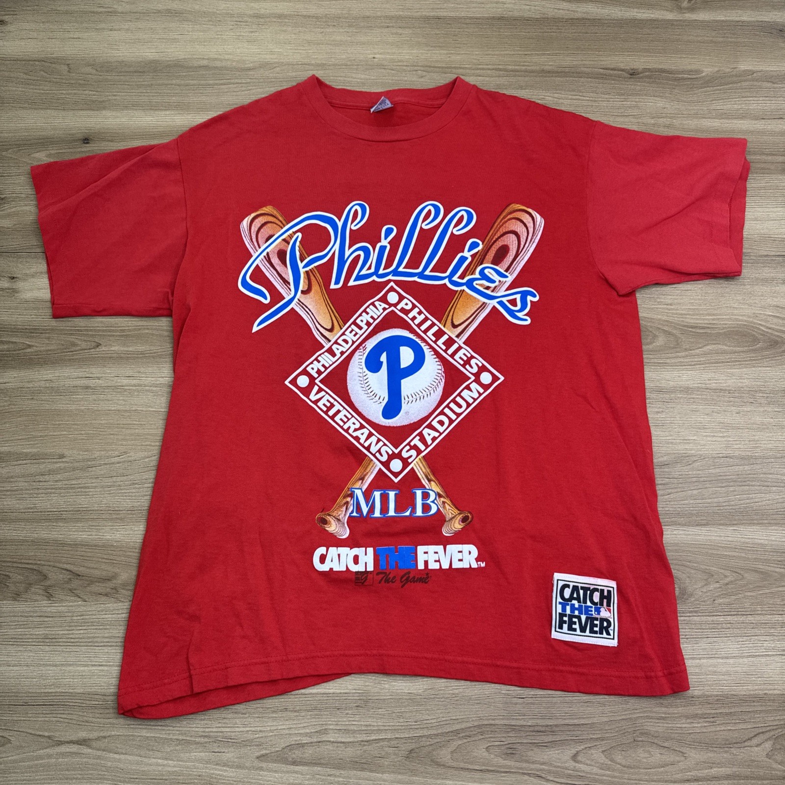 Vintage Phillies The Game T-Shirt L USA Single Stitch Sleeve MLB Catch The Fever
