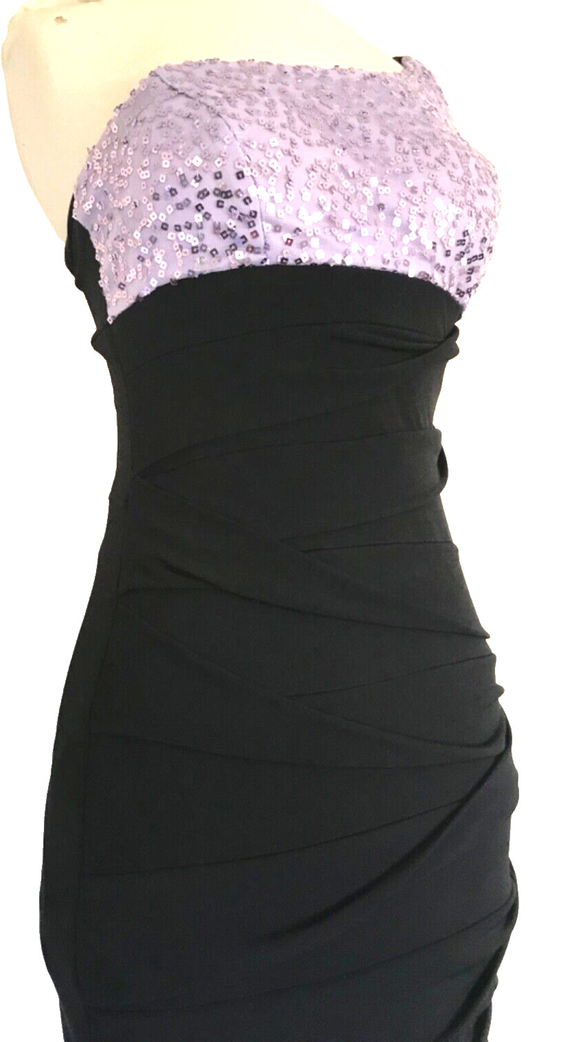 Y2K One Shoulder Stretch Sparkle Cocktail Dress Mini Short Ruby Rox S 90s Bodyco