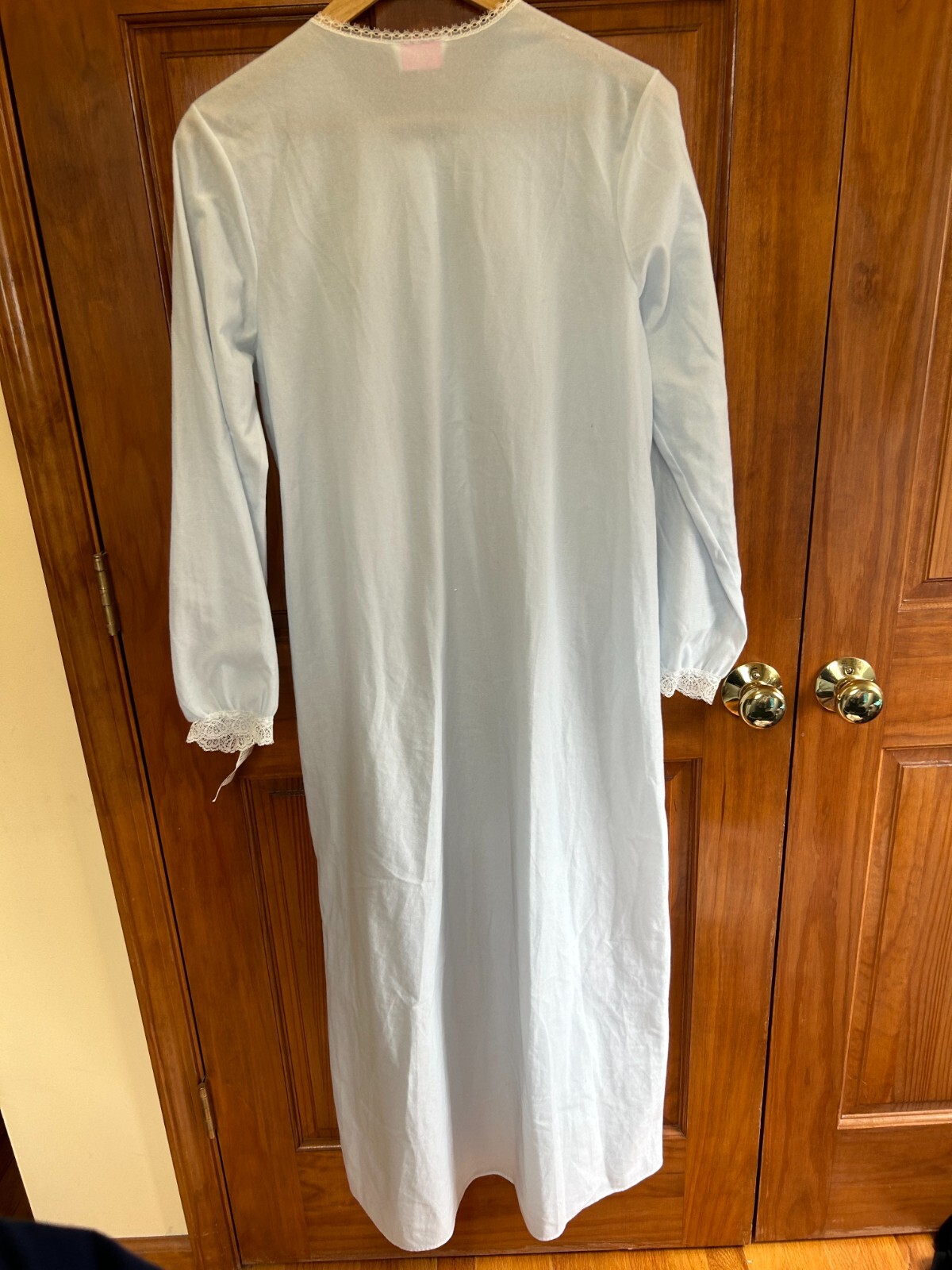 vintage Sears Carriage Court long nightgown blue size M w/ tag