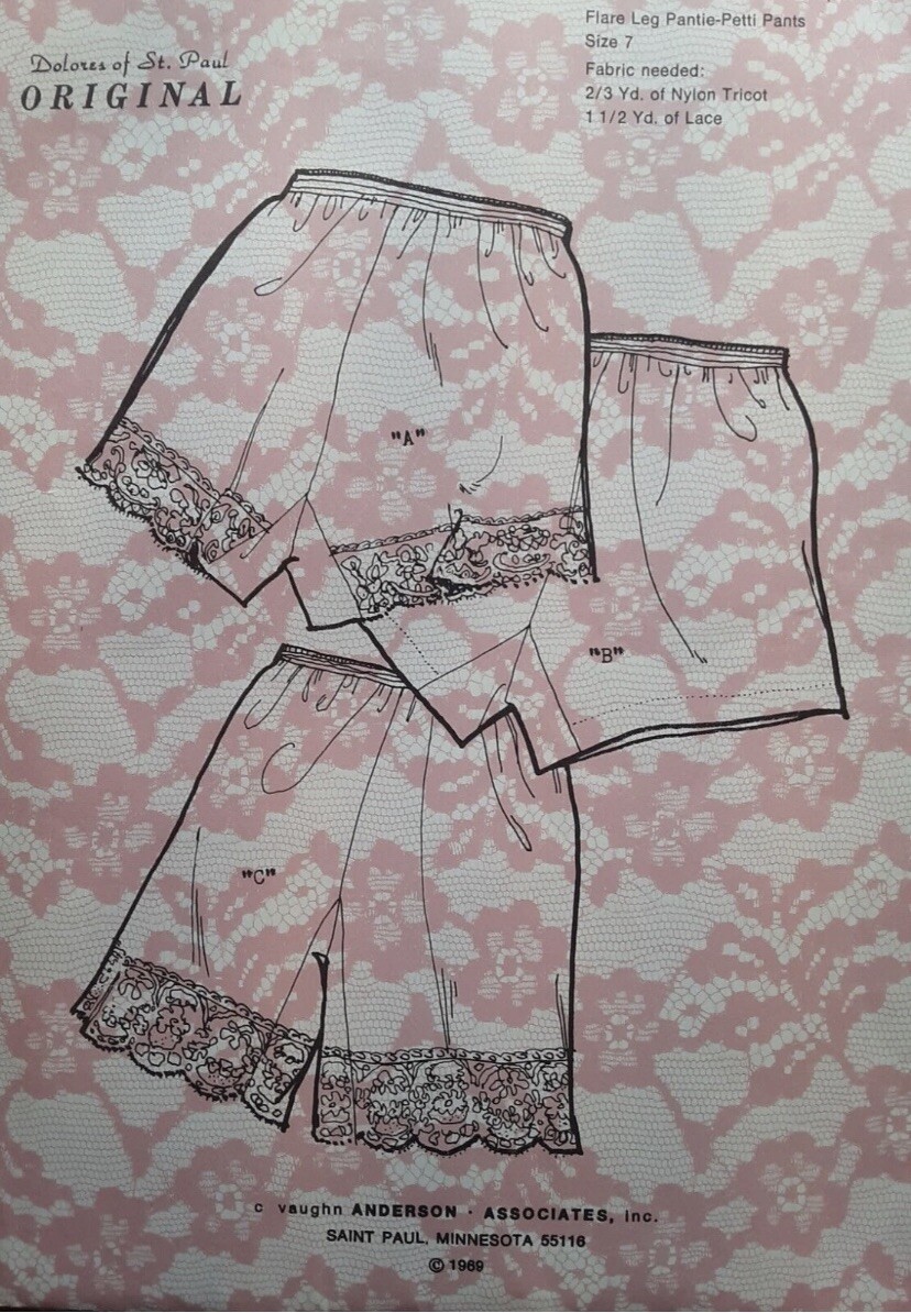 Dolores of St Paul~6939~Ladies Petti Pants~Size 7 Cut Complete 1960’s Pattern