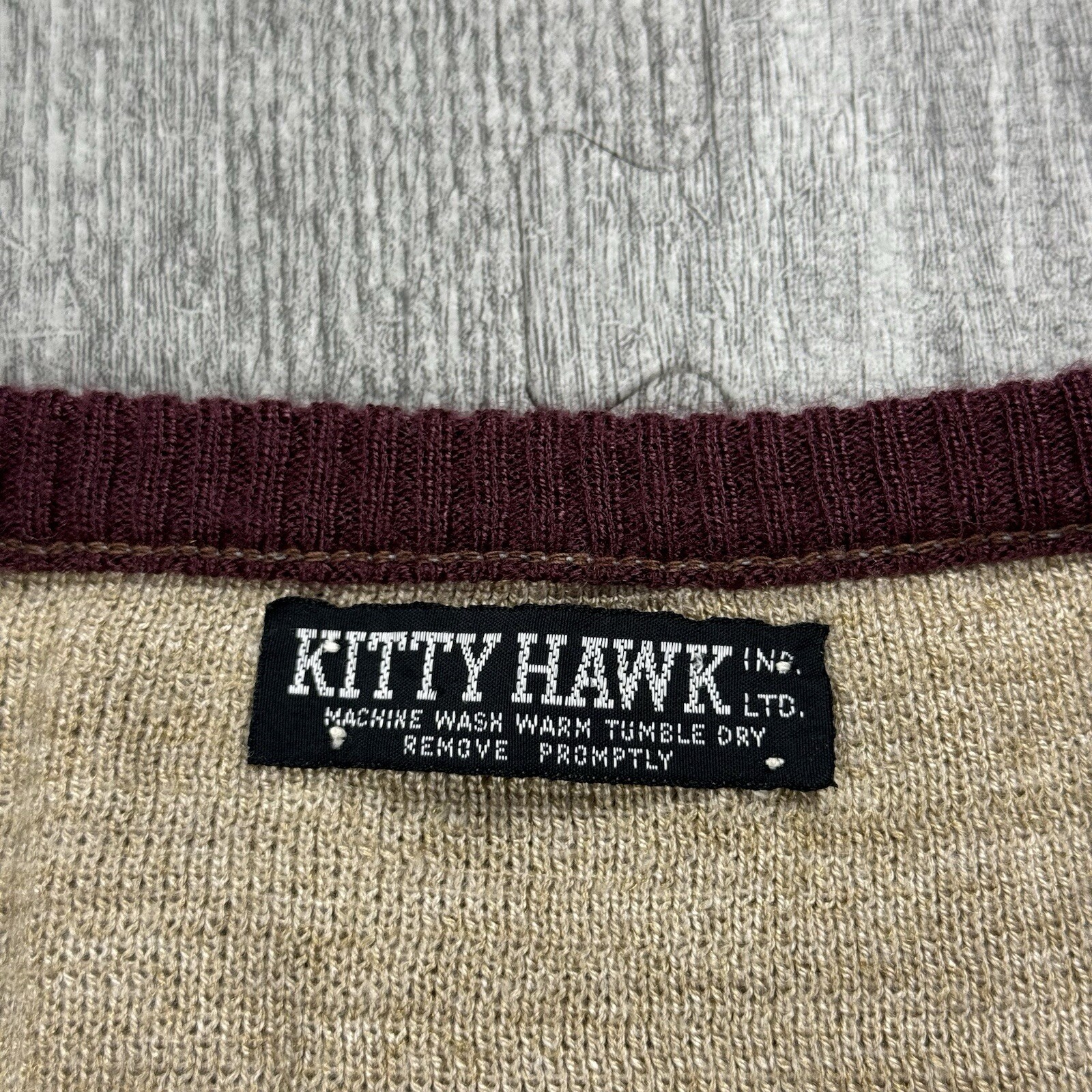 VTG 70S KITTY HAWK 40S STYLE KNIT PULLOVER SWEATER STAG REINDEER WOMENS XS/S