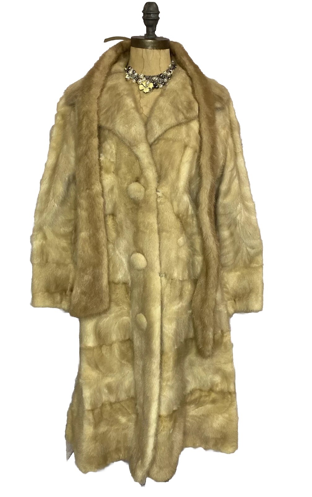 Vtg Fur Coat By GEORGE M. TRAHOS Fur House Athens Greece